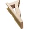Ekena Millwork 5 1/2-in W x 12-in D x 24-in H Funston Trad Rough Cedar Woodgrain TimberThane Outlooker, Primed Tan OUTUR055X12X24FST04RCPR - alternate 6